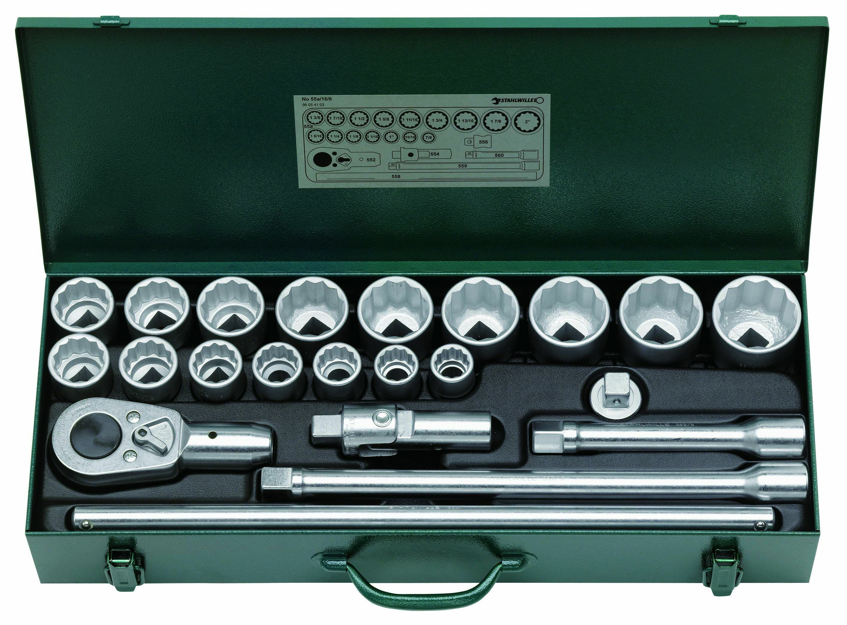(未使用･未開封品)　スタビレー 3/8SQソケットレンチセット ES 456/16/6 p1m72rm スタビレー 3/8sq ソケットレンチセット 45/14/5IKN STAHLWILLE