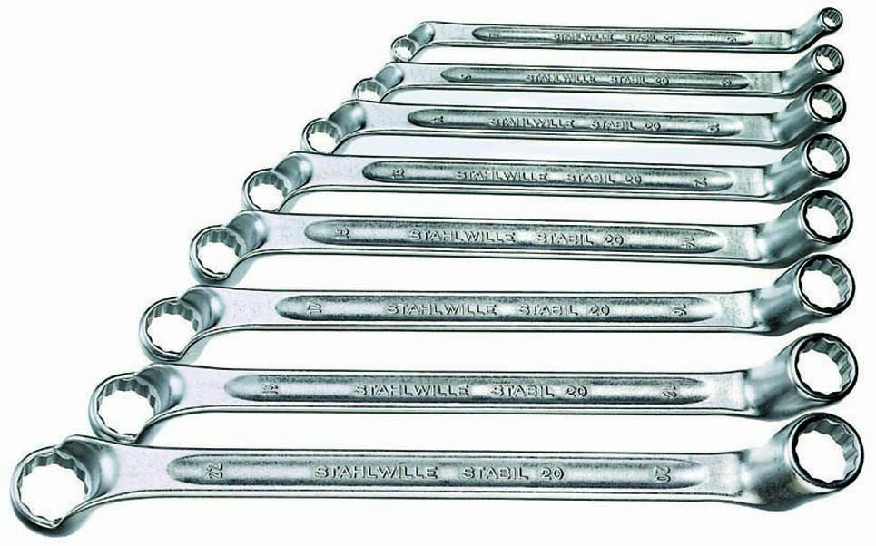 スタビレー メガネレンチセット TCS 20/8、6X7-19X22mm MF tf8su2k スタビレー 75°ディープオフセットメガネレンチセット 20/8 STAHLWILLE