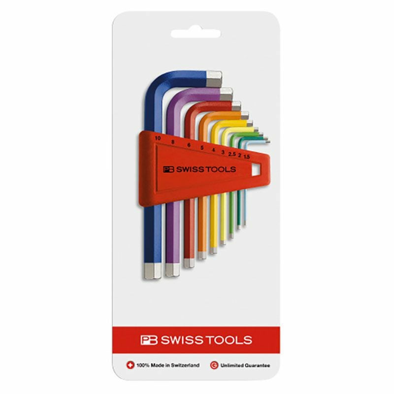 PB SWISS TOOLS マルチアングルレインボー六角レンチセット 2222.LH