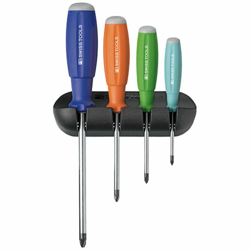 PB SWISS TOOLS レインボースイスグリップドライバー4本組 8243.RB