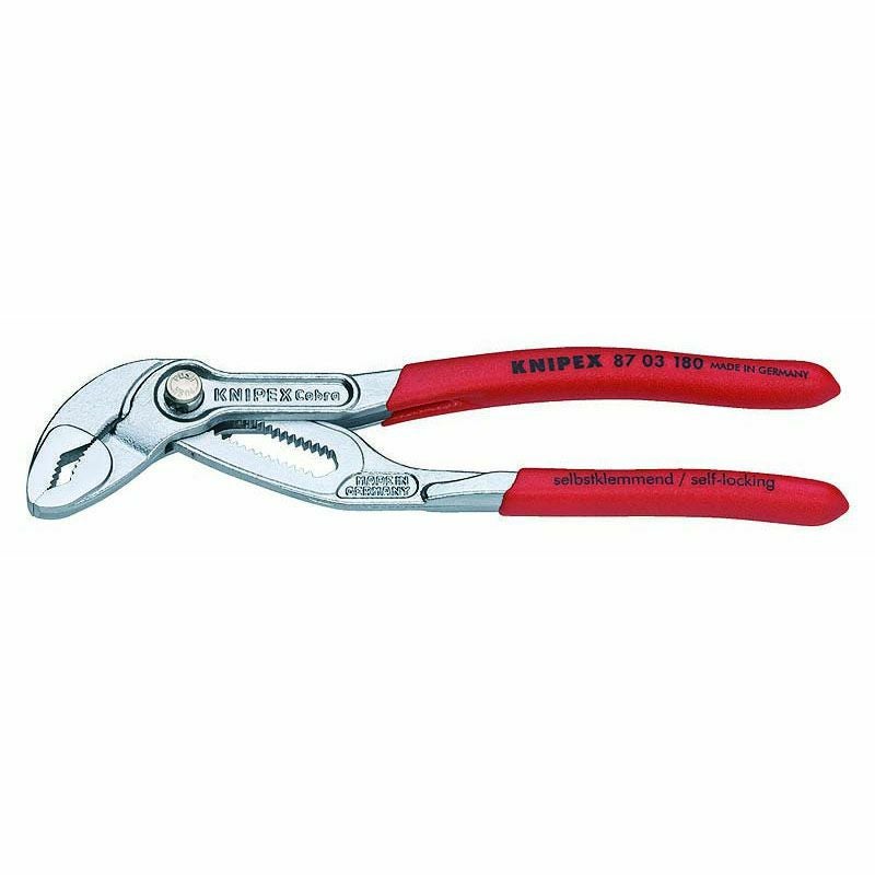 クニペックス KNIPEX コブラ ウォーターポンププライヤー 180mm | WIT