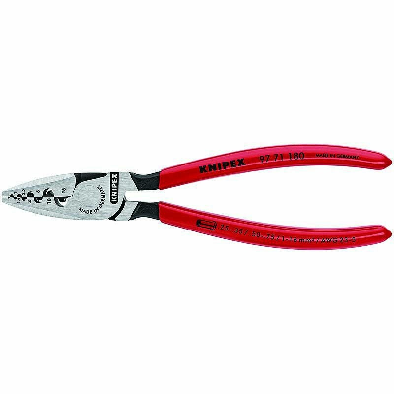 【人気商品】KNIPEX(クニペックス) 9771-180 エンドスリーブ用圧着 クニペックス KNIPEX エンドスリーブ 圧着ペンチ 180mm | WIT