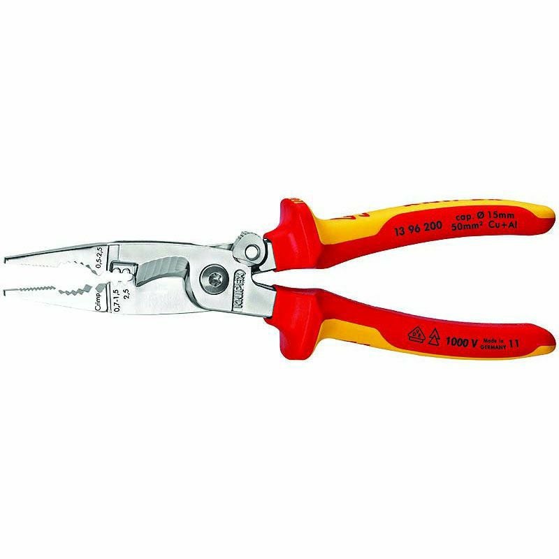 クニペックス KNIPEX 絶縁 エレクトロプライヤー 200mm | WIT