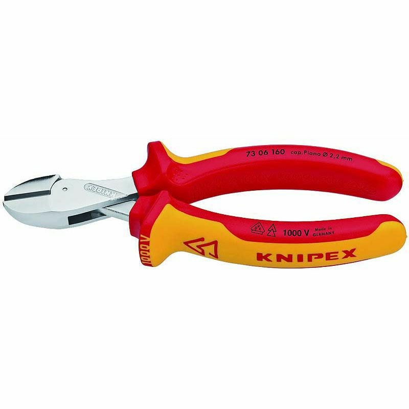 クニペックス KNIPEX 絶縁工具 絶縁コンパクトニッパー 160mm | WIT