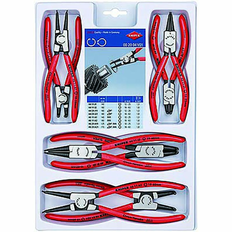 (未使用･未開封品)　クニペックス KNIPEX 002001V09 精密スナップリングPセット(4ホン トレイツキ) 0pbj0lf 未使用・未開封品) クニペックス KNIPEX 002001V09 精密スナップリング