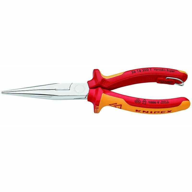 クニペックス KNIPEX 絶縁 先長ラジオペンチ落下防止 200mm | WIT