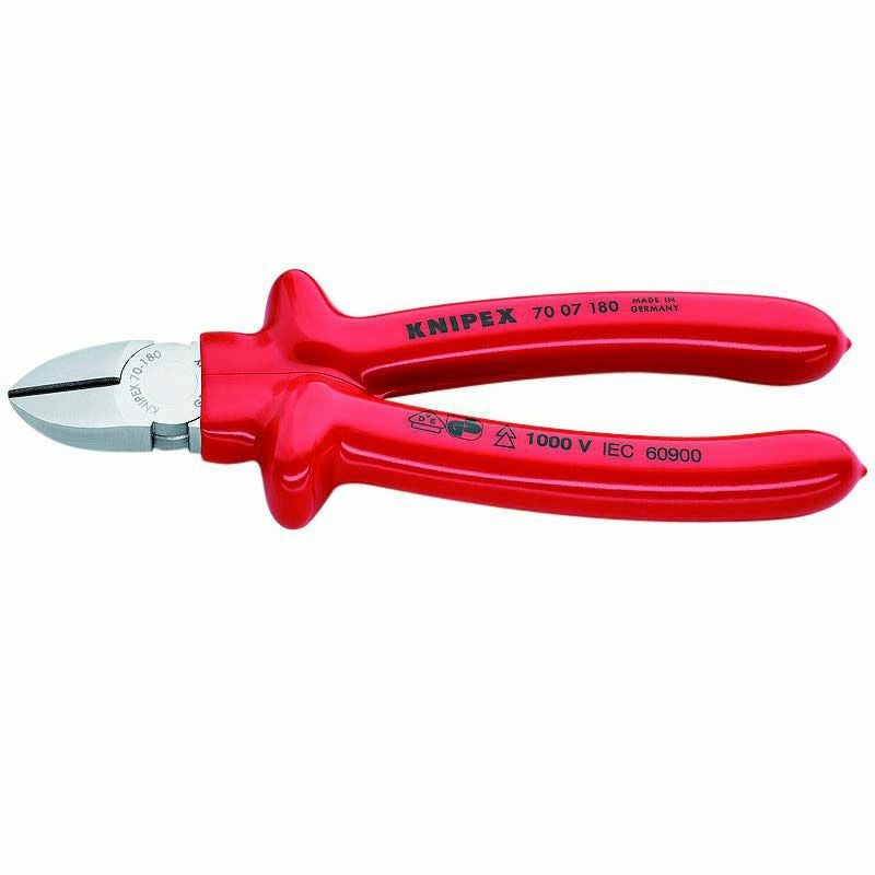クニペックス KNIPEX 絶縁 斜ニッパー 7007 180mm | WIT