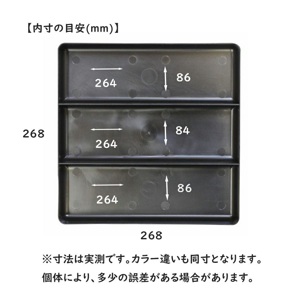工具箱の引き出し整理にはもちろん、細かいパーツの洗浄にも使える ERNST（アーンスト）ツールトレイ Sサイズ ブラック