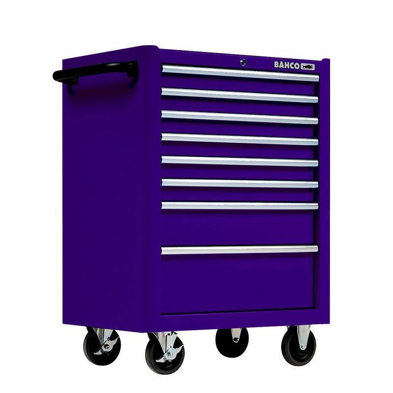 代引,日時,時間指定不可]BAHCO 8drロールキャビネット PEV パープル