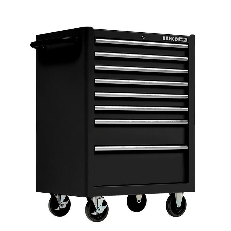代引,日時,時間指定不可]BAHCO 8drロールキャビネット PC ブラック