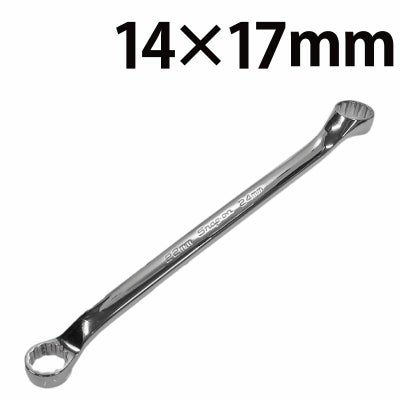 SNAP-ON 15°オフセットロングストレートメガネレンチ 17×19mm XDHM1719 