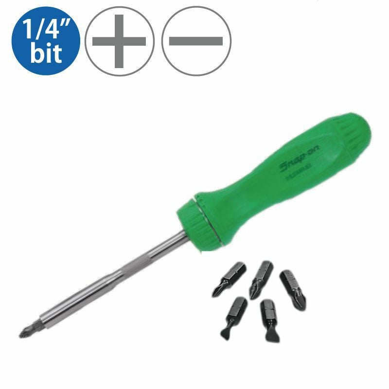 SNAP-ON 1/4dr Hexビット クラシックグリップ ラチェットドライバー