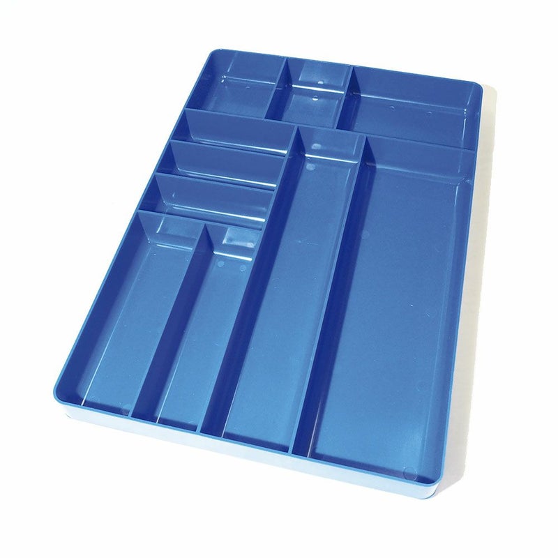 工具箱の引き出し整理にはもちろん、細かいパーツの洗浄にも使える ERNST（アーンスト）ツールトレイ Lサイズ ブルー