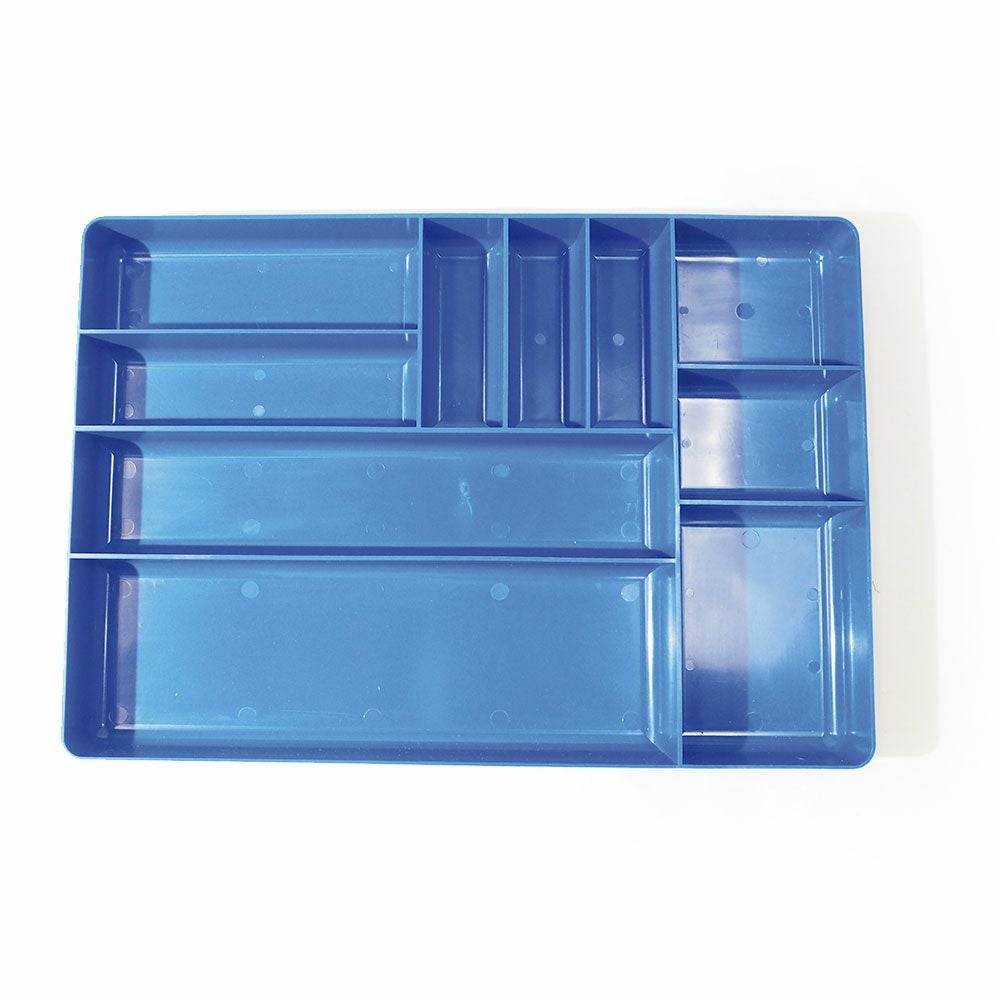 工具箱の引き出し整理にはもちろん、細かいパーツの洗浄にも使える ERNST（アーンスト）ツールトレイ Lサイズ ブルー