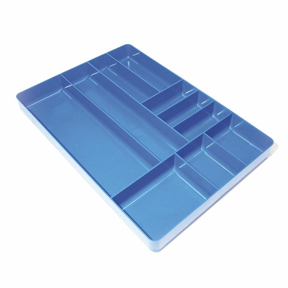 工具箱の引き出し整理にはもちろん、細かいパーツの洗浄にも使える ERNST（アーンスト）ツールトレイ Lサイズ ブルー