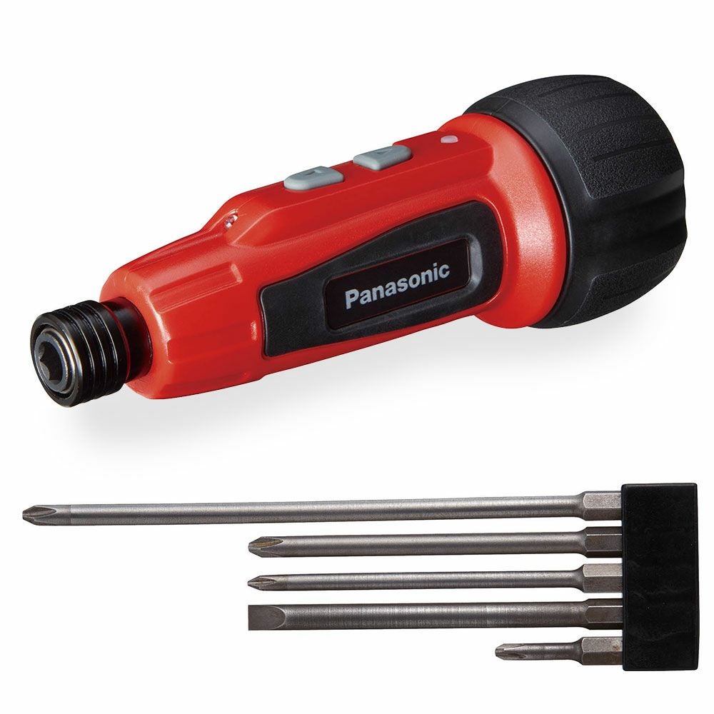 パナソニック 3.7V 850mAh 充電 ミニドライバー miniQu 赤 EZ7412S-R