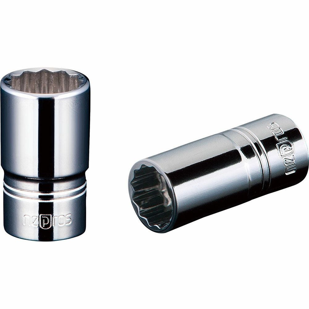 ネプロス 1/4(6.35mm)sq 12角セミディープソケット 10mm NB2M-10W