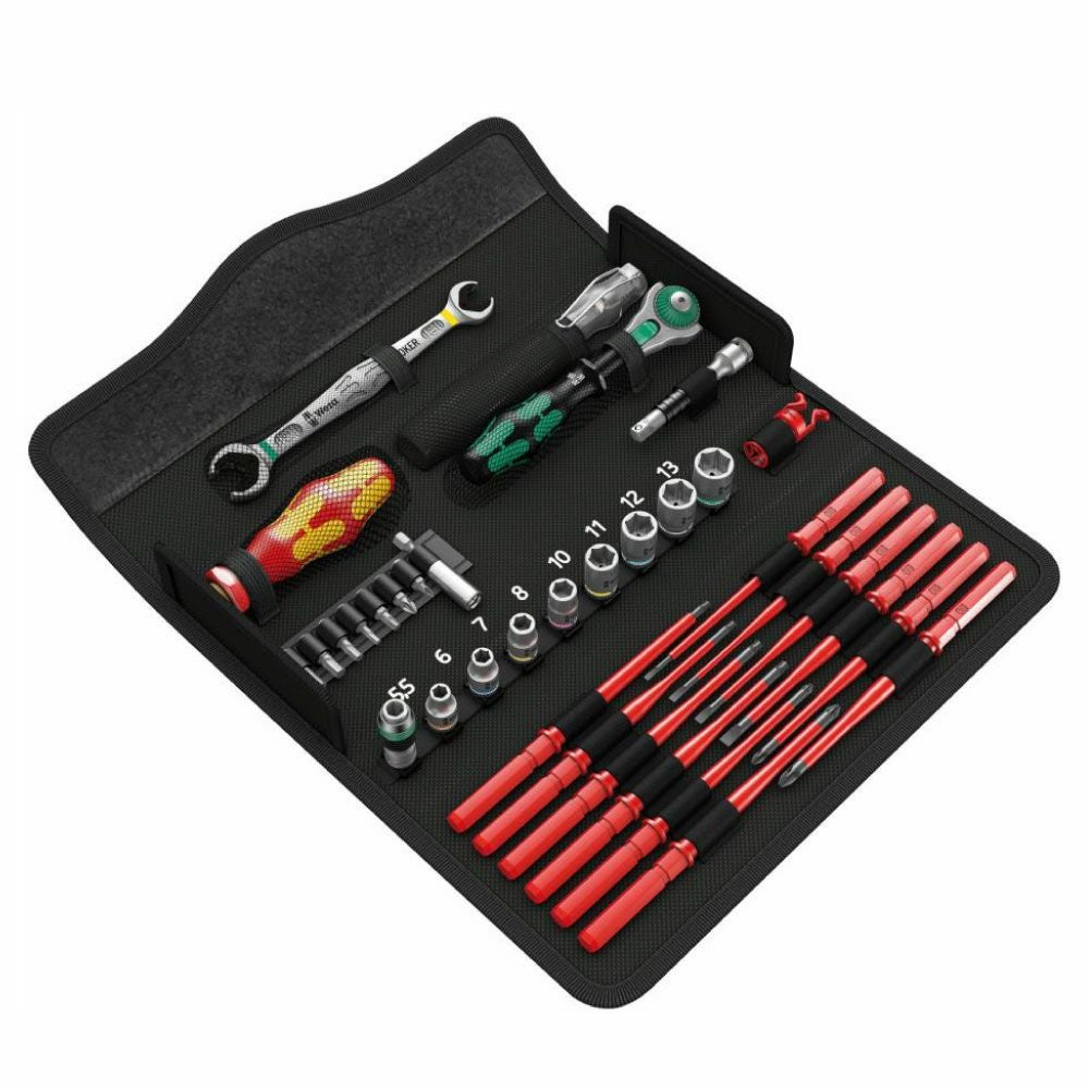 WERA クラフトフォームコンパクト&絶縁差し替え式ドライバーセット W 1