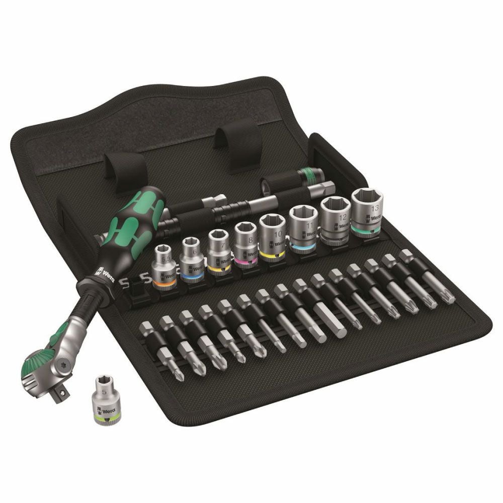 WERA Zyklop 1/4d rラチェット&ソケットセット 8100 SA 6 Zyklop Speed