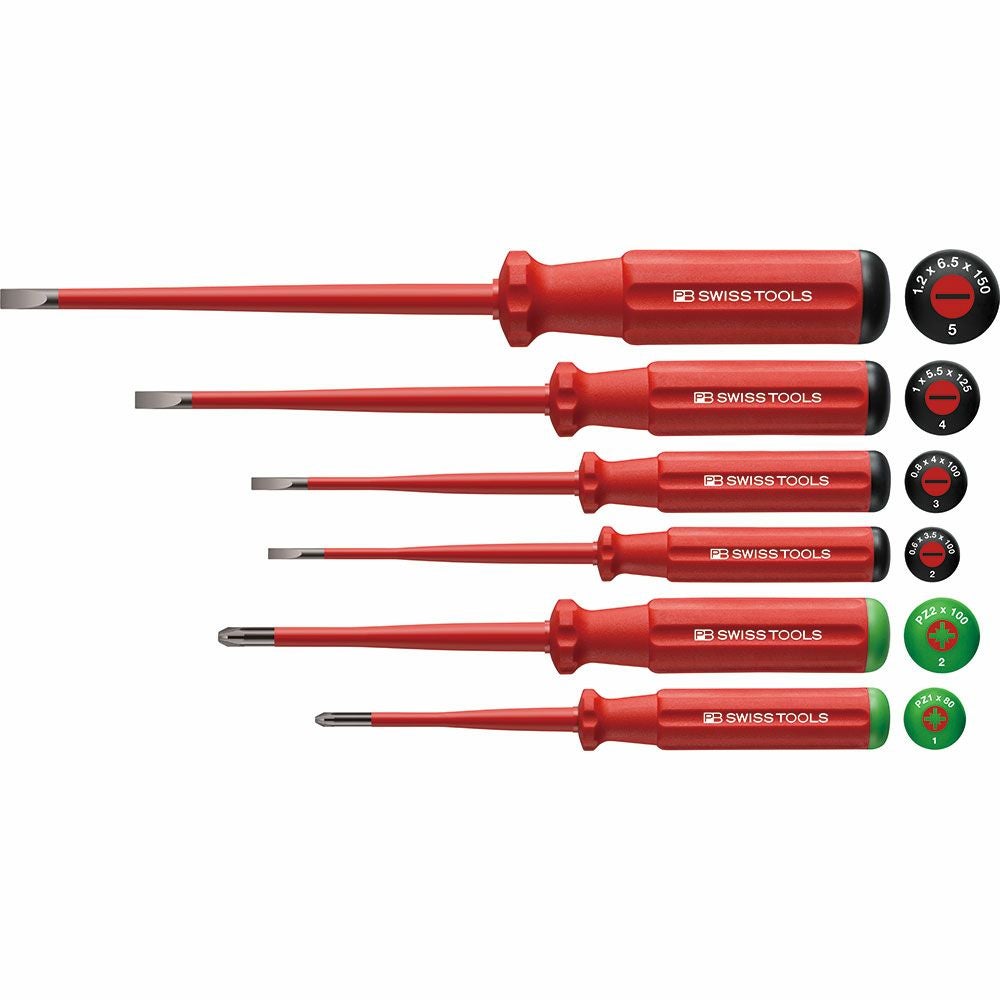 PB SWISS TOOLS エレクトロ絶縁ドライバーセット 5538 | WORLD IMPORT