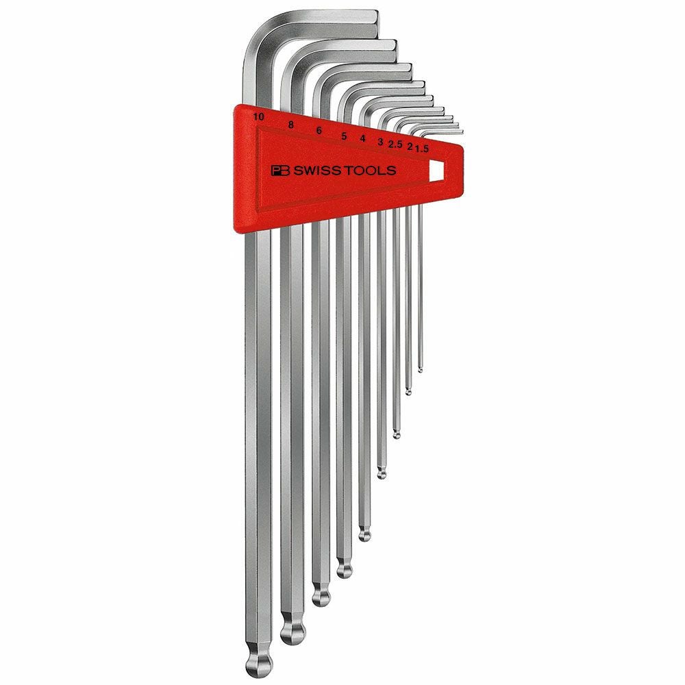 PB SWISS TOOLS ボール付ロング六角レンチセット パックなし 212.LH-10