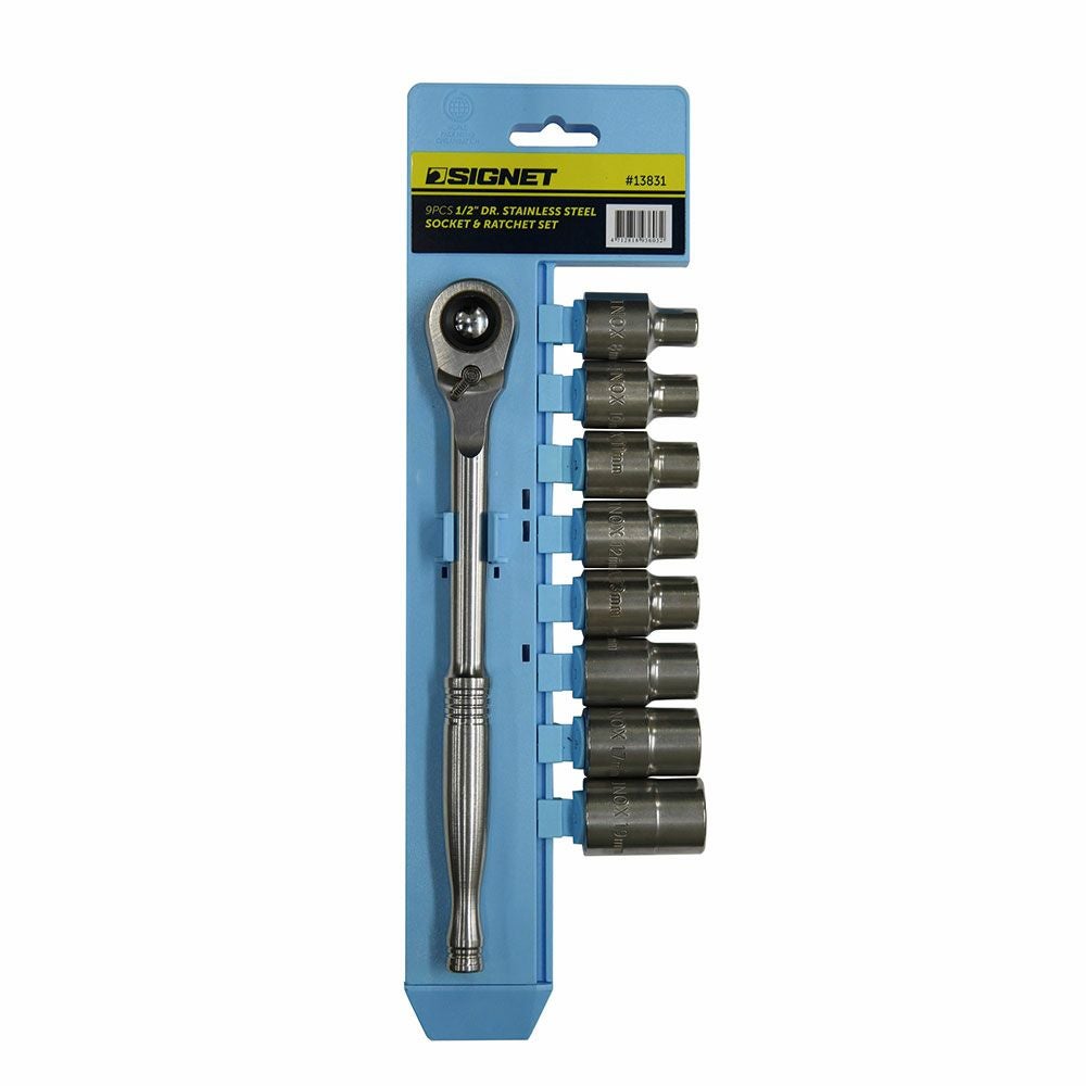 SIGNET 1/2DR ステンレスソケットレンチセット 13831 | WORLD IMPORT TOOLS