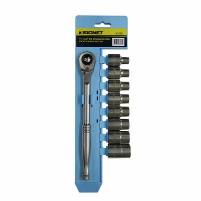 SIGNET 1/2DR ステンレスソケットレンチセット 13831 | WORLD IMPORT TOOLS