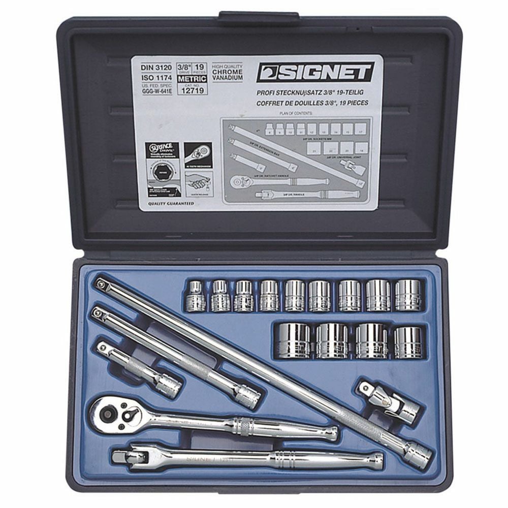 SIGNET 3/8DR 22PC ソケットレンチセット（6角）12722 | WORLD IMPORT