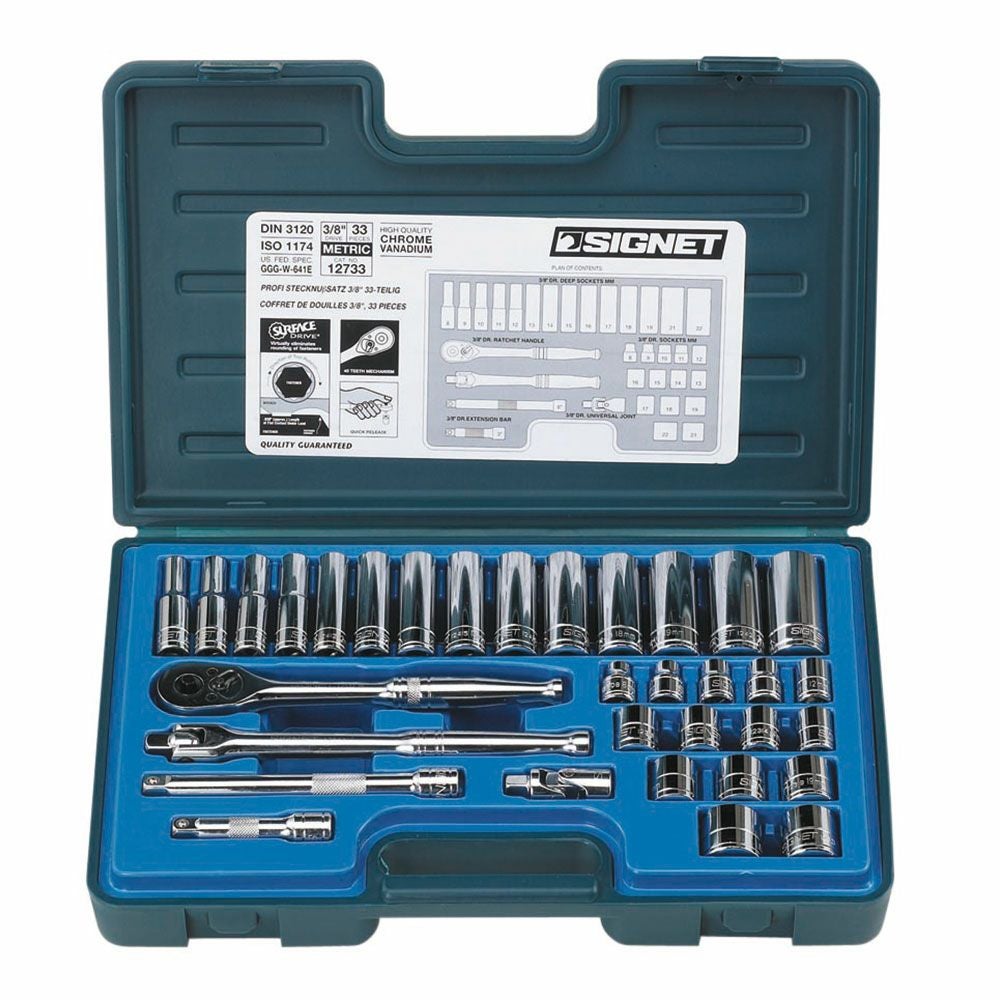 SIGNET 1/2DR 20PC MM ソケットレンチセット 13720 | WORLD IMPORT TOOLS