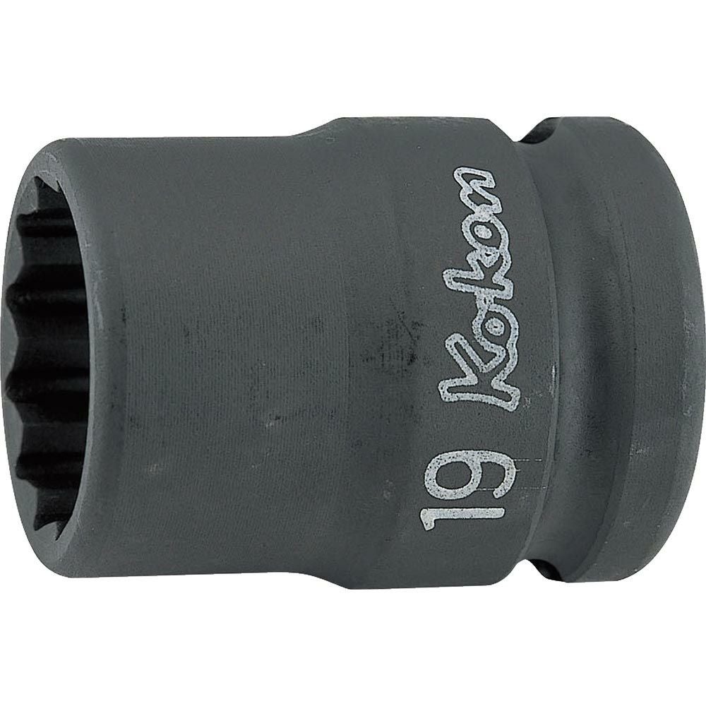 Ko-ken 1/2(12.7mm)SQ. インパクト12角ソケット(薄肉) 23mm 14406M-23