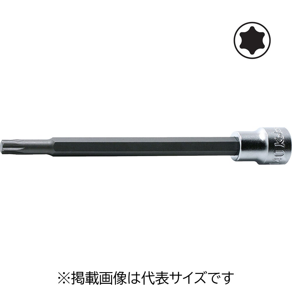 Ko-ken 3/8(9.5mm)SQ. トルクスビットソケット 全長140mm T50 3025.140