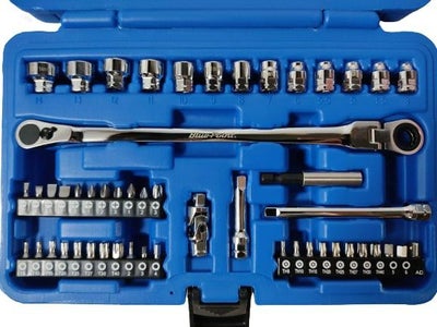SNAP-ON Blue-point 51pc 1/4dr ロープロファイルラチェットセット 