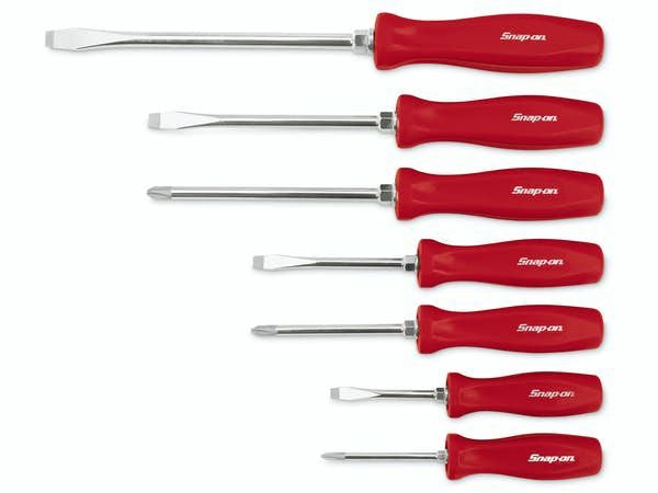 Snap-on/ドライバーセット SNAP-ON 7pc クラシックグリップドライバーセット レッド SDDX70AR