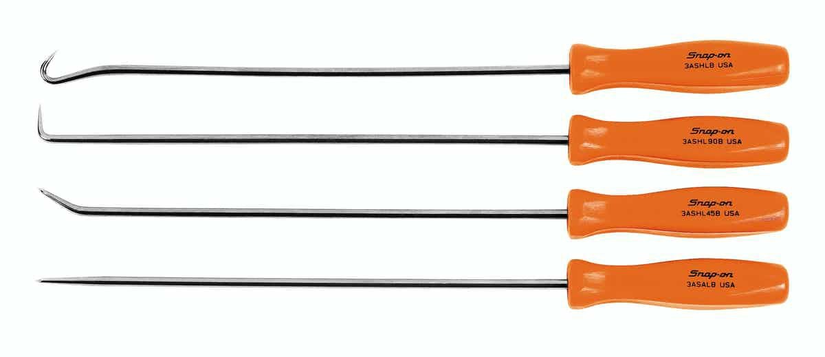 ぽん スナップ、クラックル２体セット。 SNAP-ON 4pc ロングピック&フックツールセット クラシックグリップ