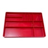 工具箱の引き出し整理にはもちろん、細かいパーツの洗浄にも使える WITオリジナルツールトレイ Lサイズ レッド
