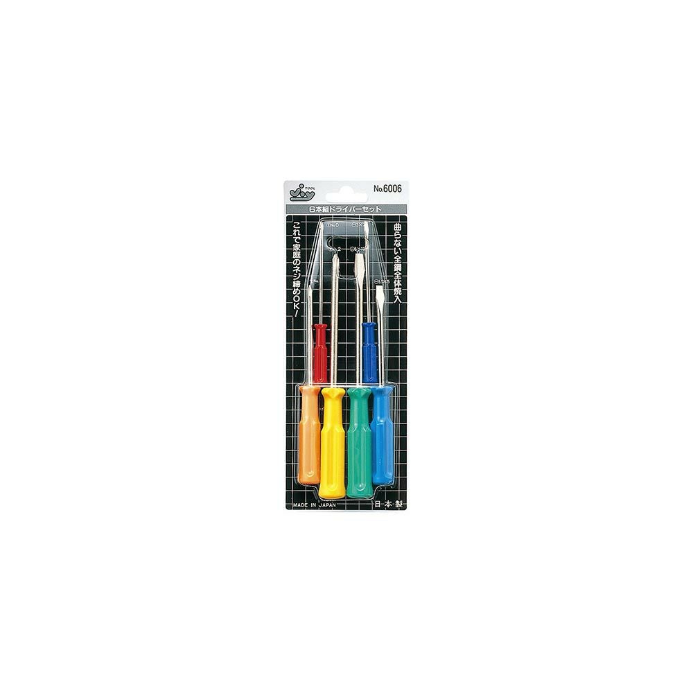レアデック　6個セット ANEX POP電工グリップ8本組ドライバーセット NO.6880 工具 アネックス
