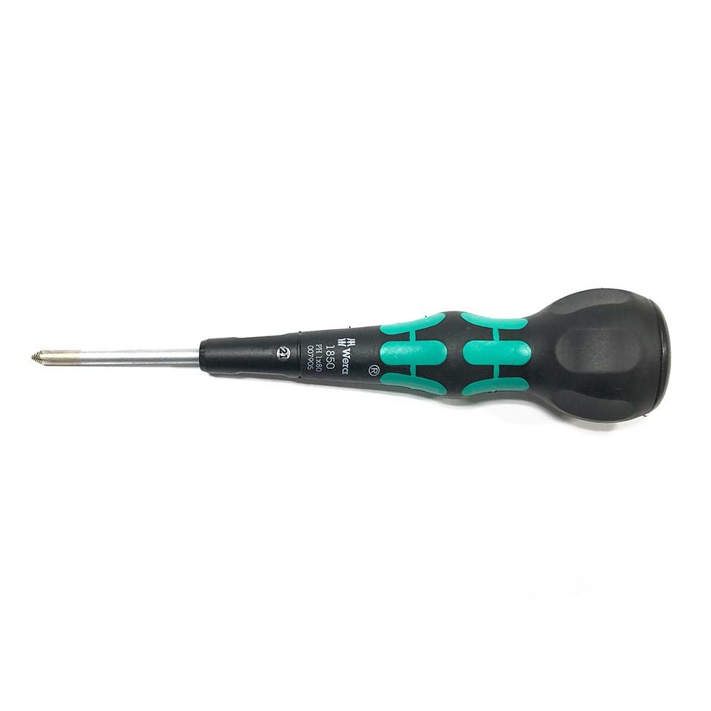 WERA ボールグリップ プラスドライバー グリーン 1850PH-1x80 GREEN