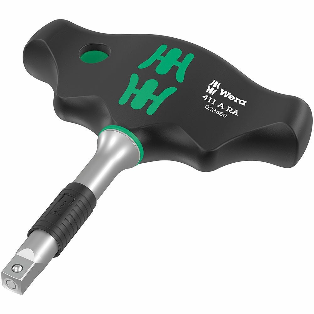 WERA 1/4dr T型ラチェットハンドル 411A RA | WORLD IMPORT TOOLS