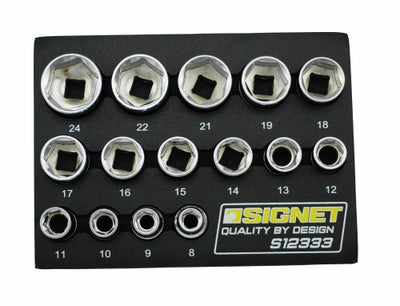 SNAP-ON 3/8dr シャローソケットセット メトリック 6ポイント 212FSMY 
