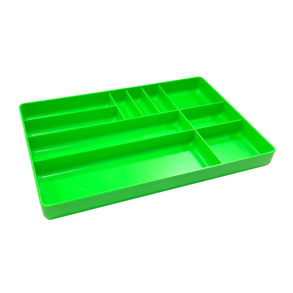 工具箱の引き出し整理にはもちろん、細かいパーツの洗浄にも使える WITオリジナルツールトレイ Lサイズ グリーン
