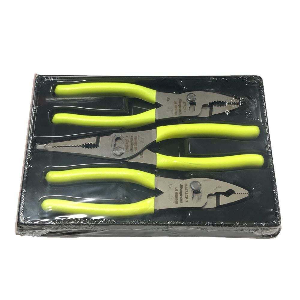 SNAP-ON スリップジョイントプライヤー3本セット ハイビス PL347ACFHV