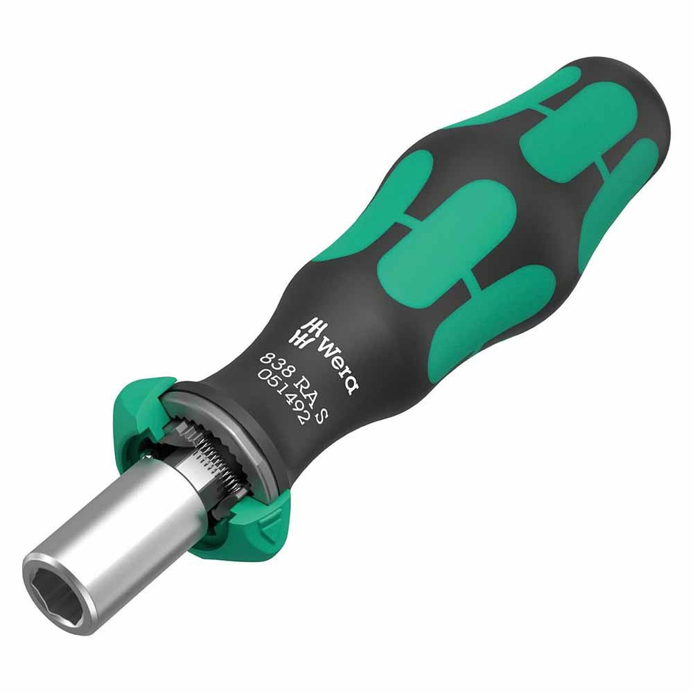 WERA ラチェット機能付きビットホルダー 838RA S｜ラチェット機能付き