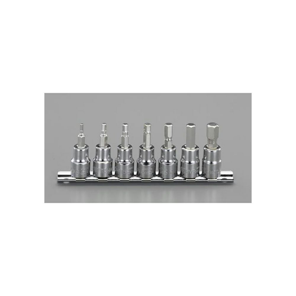 SNAP-ON 3/8dr 7pc スタンダードヘックスソケットセット ミリ 207EFAMY