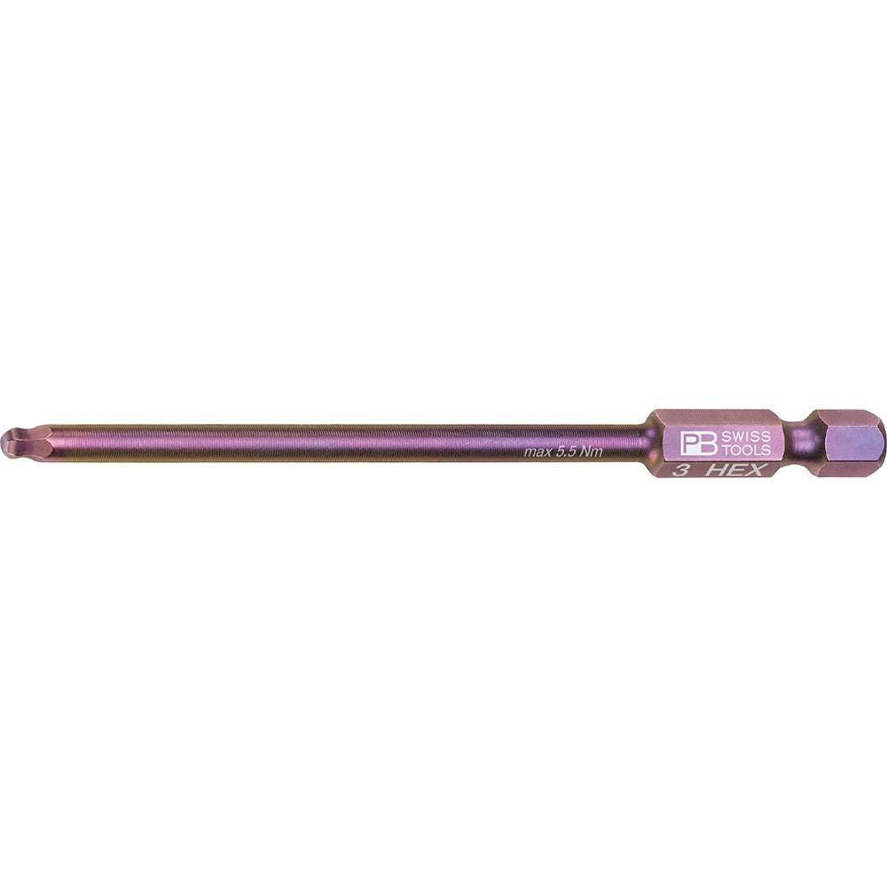 PB SWISS TOOLS E6L.212/3 ボールポイントビットロング 3mm 六角