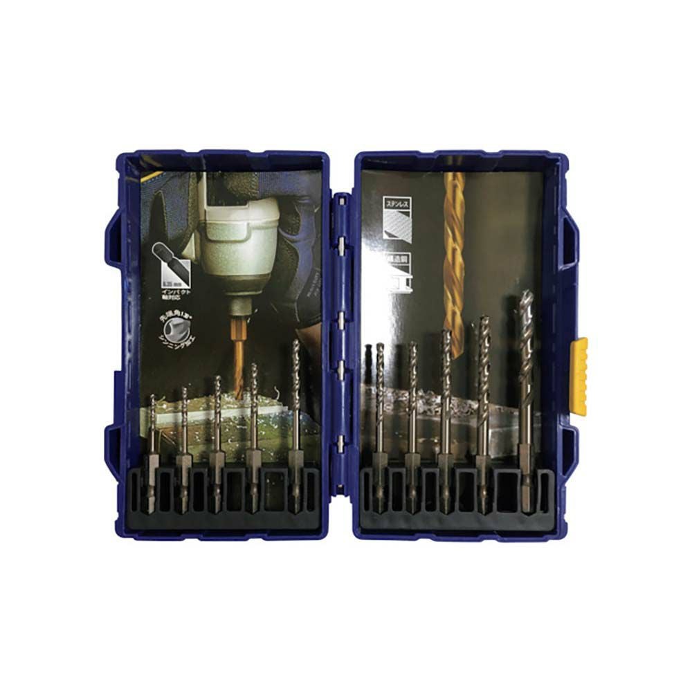 IRWIN IR91000 KIT ステンレス用六角軸ドリルビット10本セット