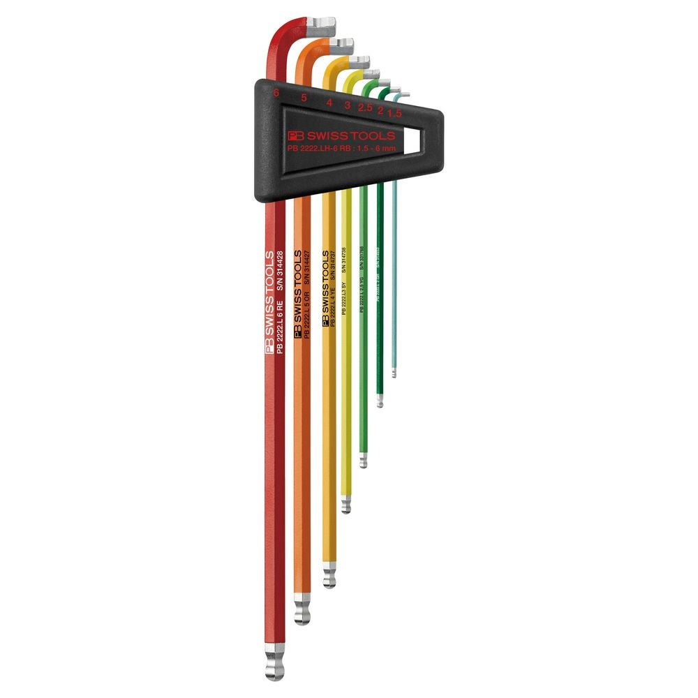 PB SWISS TOOLS ホールドリング付六角レンチセット 212.LRH-10CN