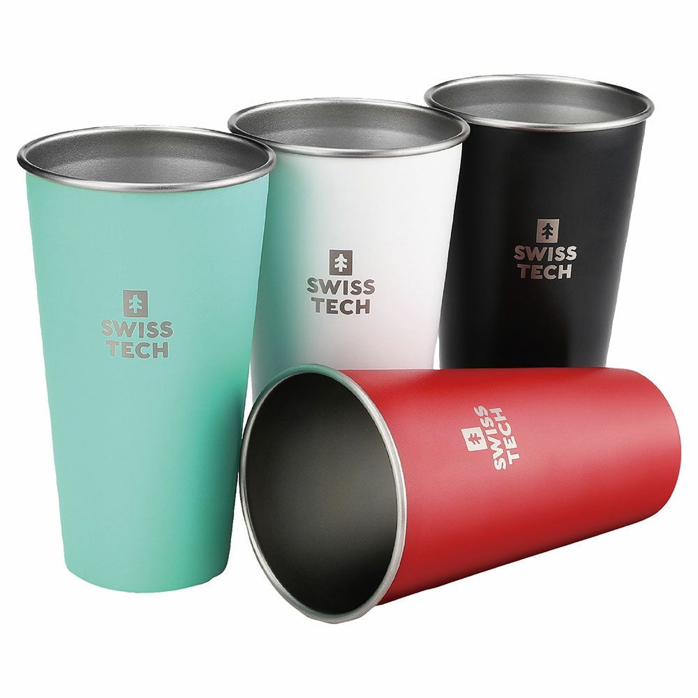 SWISS TECH ステンレス4色カップセット 591ml ST001081 | WORLD IMPORT