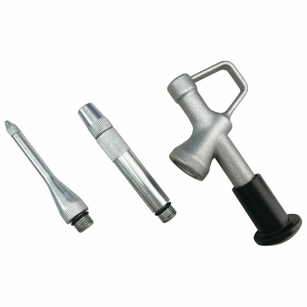 片手でラクに扱えるミニサイズのグリスガン。気密性が高く、グリースを最後まで無駄なく使い切れます。