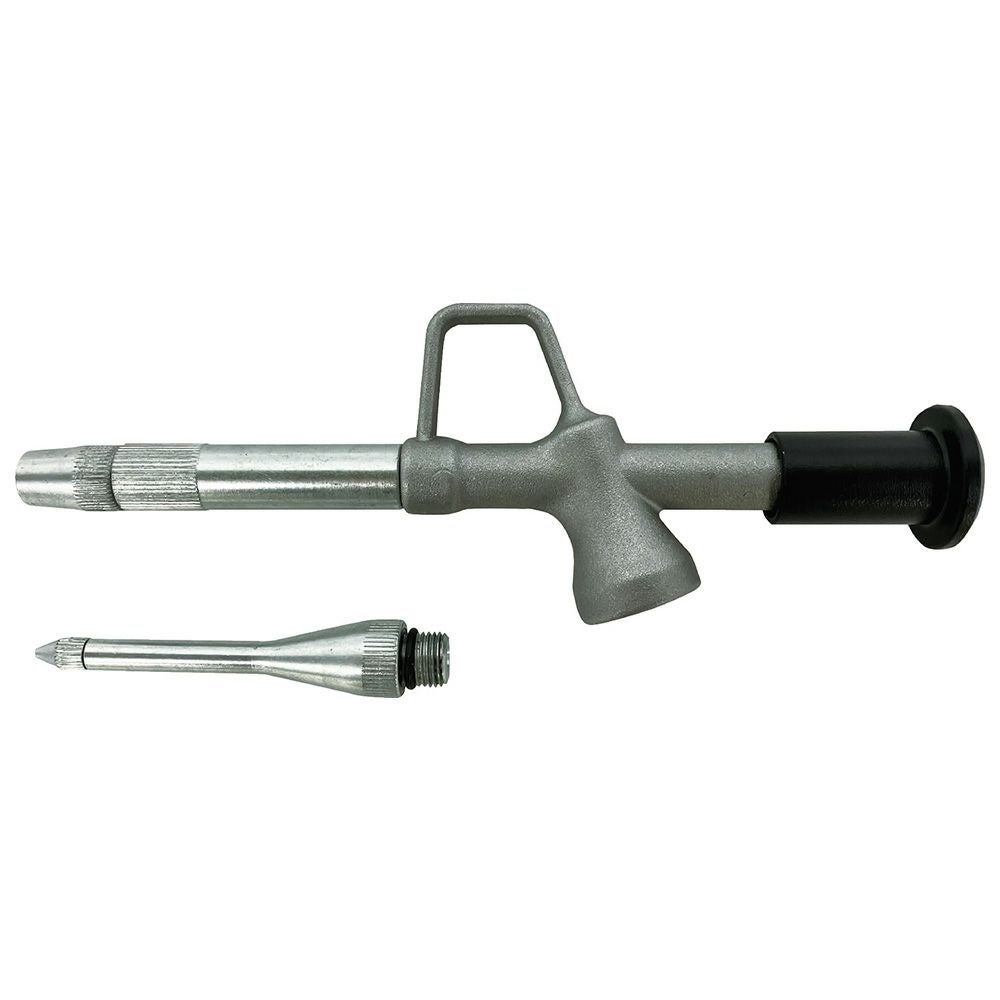 片手でラクに扱えるミニサイズのグリスガン。気密性が高く、グリースを最後まで無駄なく使い切れます。