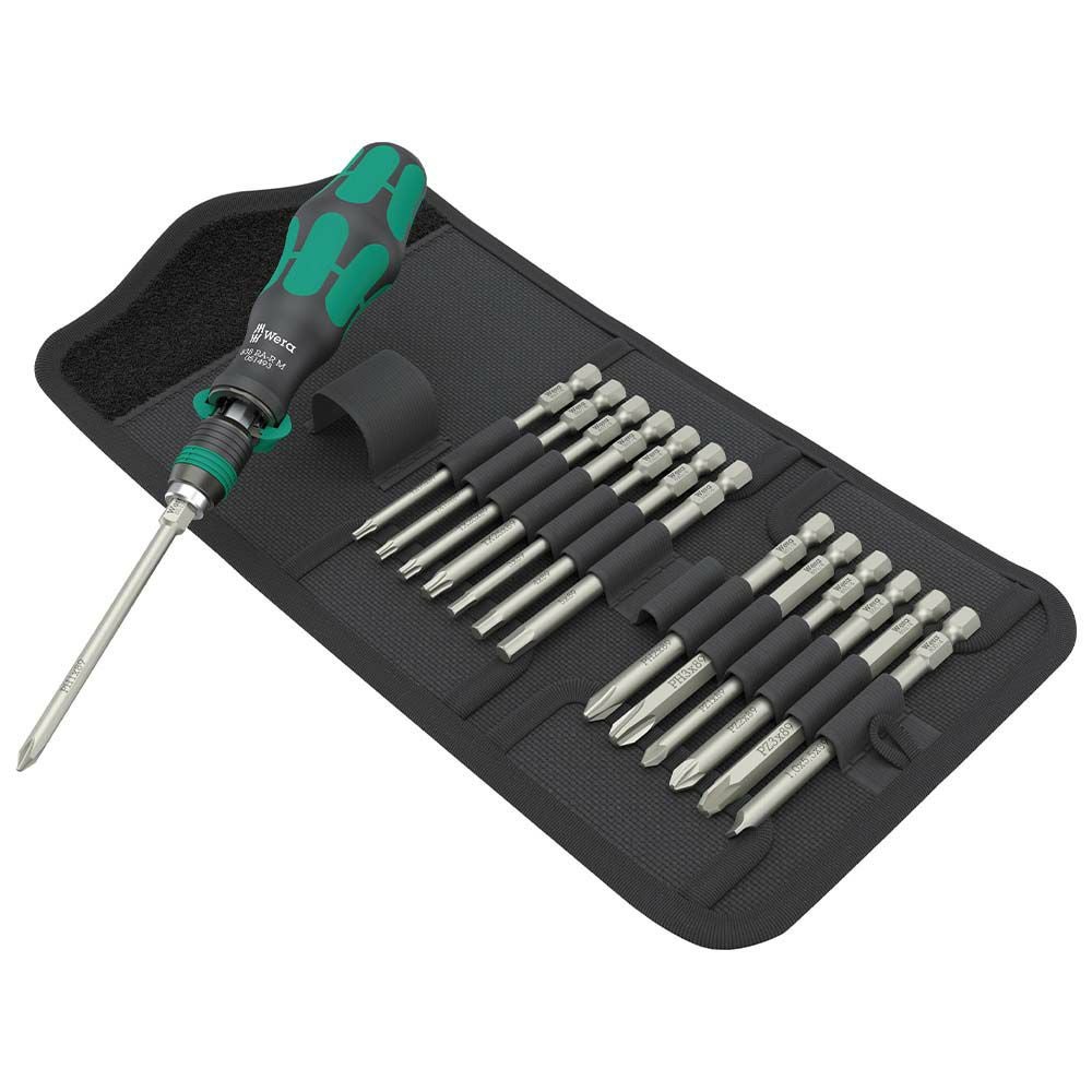 WERA 051061 1/4HEX ビットラチェットドライバーセット 15PCS 838RA-RM